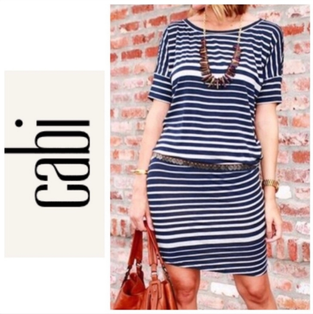 CAbi striped dress style 315 Sz Small